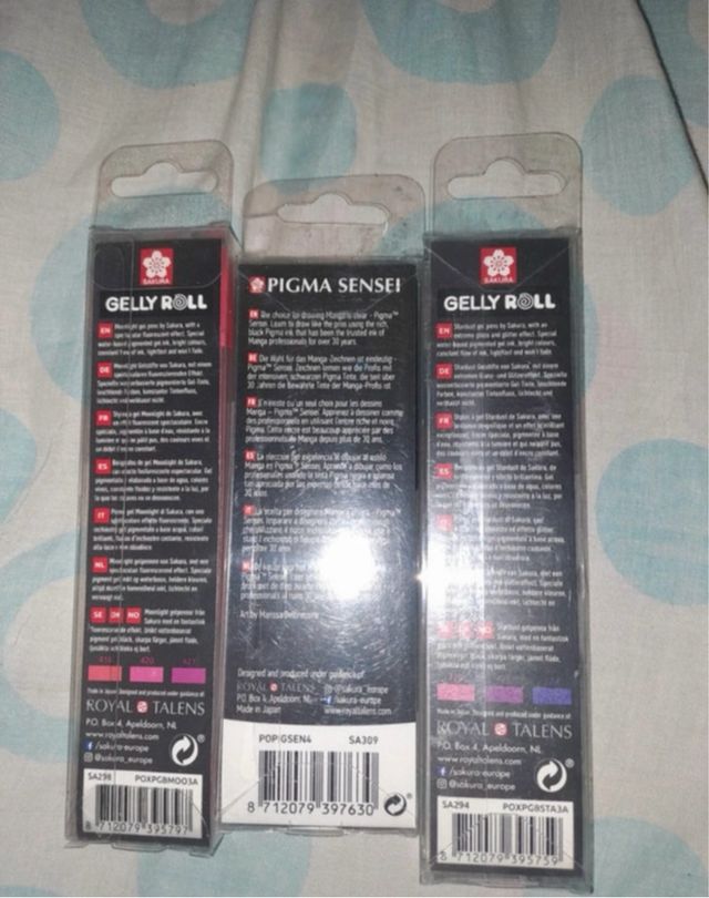 Set de bolígrafos Sakura Gelly Roll y Pigma