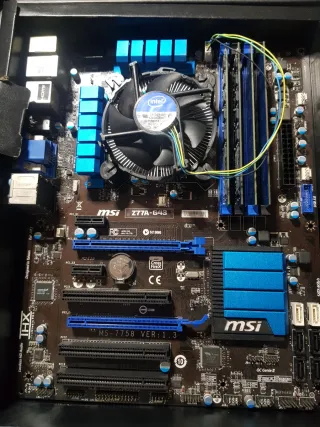 Placa Base MSI Z77A-G43 LGA1155 con i5 2500k