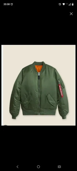 Cazadora bomber Alpha Industries verde