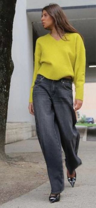 Pantalones Palazzo Grises