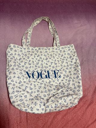Bolsa de tela VOGUE floral