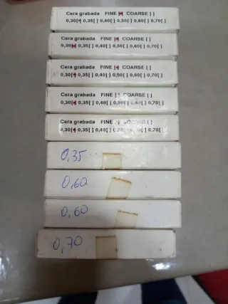 Cera Modelar grabada Verde protesis