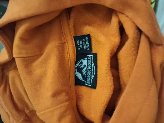 Sudadera Jurassic World Naranja