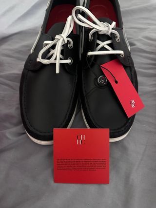 Zapatos náuticos Carolina Herrera negros