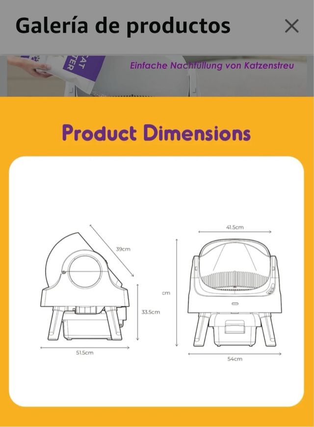 Arenero autolimpiable PetPivot impecable