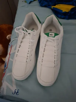 Zapatillas Lacoste Blancas y Verdes