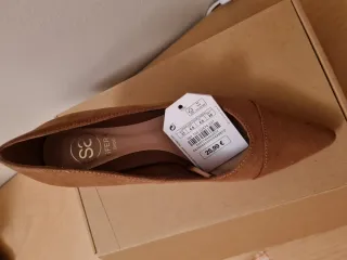 Zapatos de salón tacón camel sin estrenar