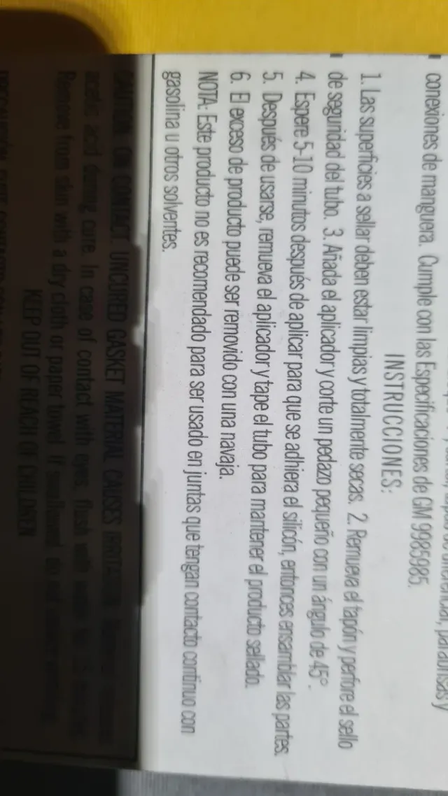 Silicona RTV Negra Gunk Formador de Juntas