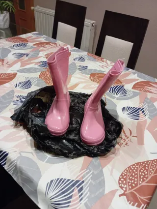 Botas de agua niña rosa