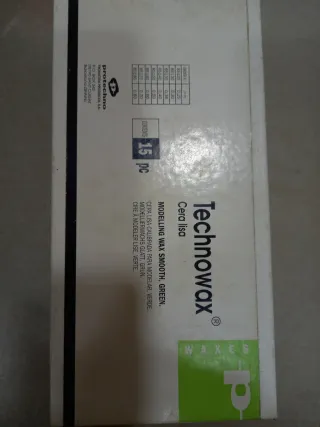 Cera Lisa Verde modelar protesis