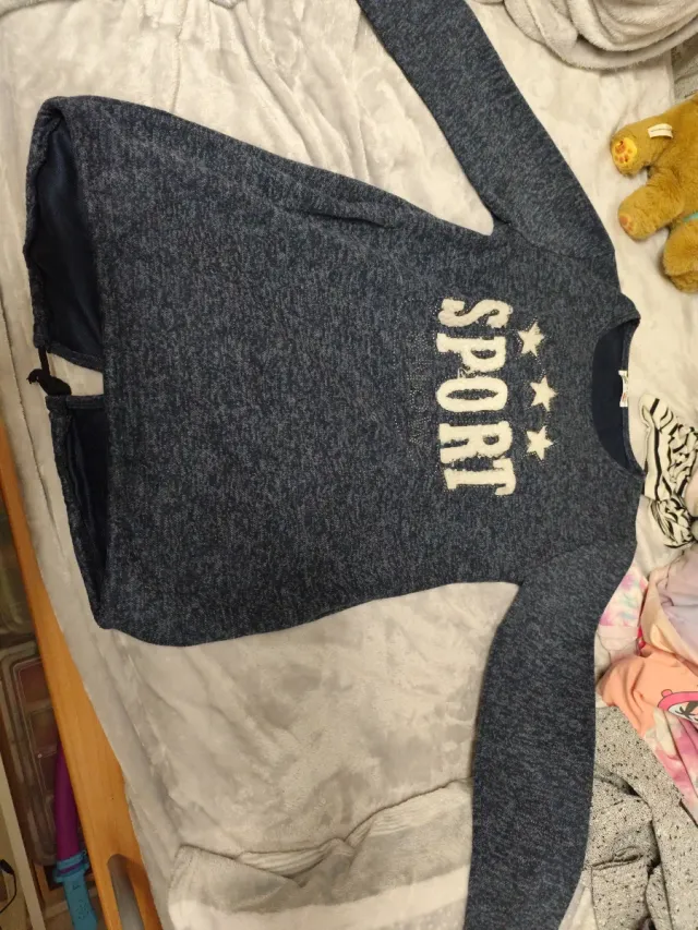 Camiseta/vestido azul y blanco