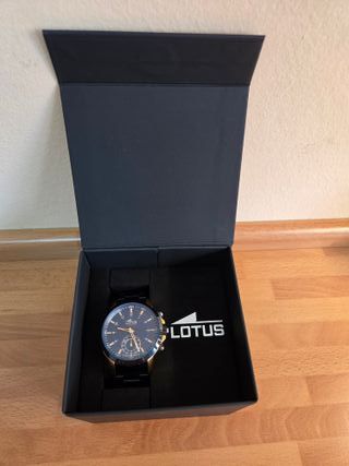 Reloj Lotus Hombre Azul y Dorado