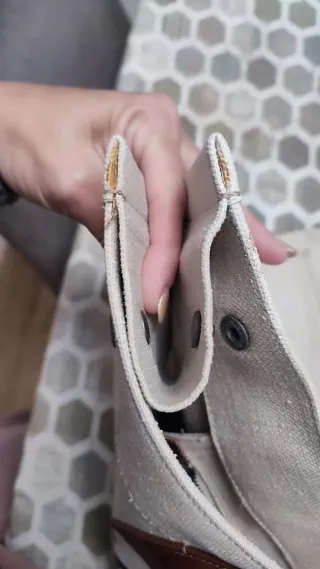 Bolso Tote Yves Saint Laurent Rive Gauche Beige