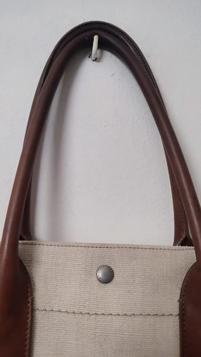 Bolso Tote Yves Saint Laurent Rive Gauche Beige