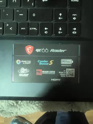 MSI GE66 Raider portátil gaming