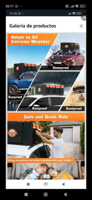 Cofre de techo coche Sailnovo