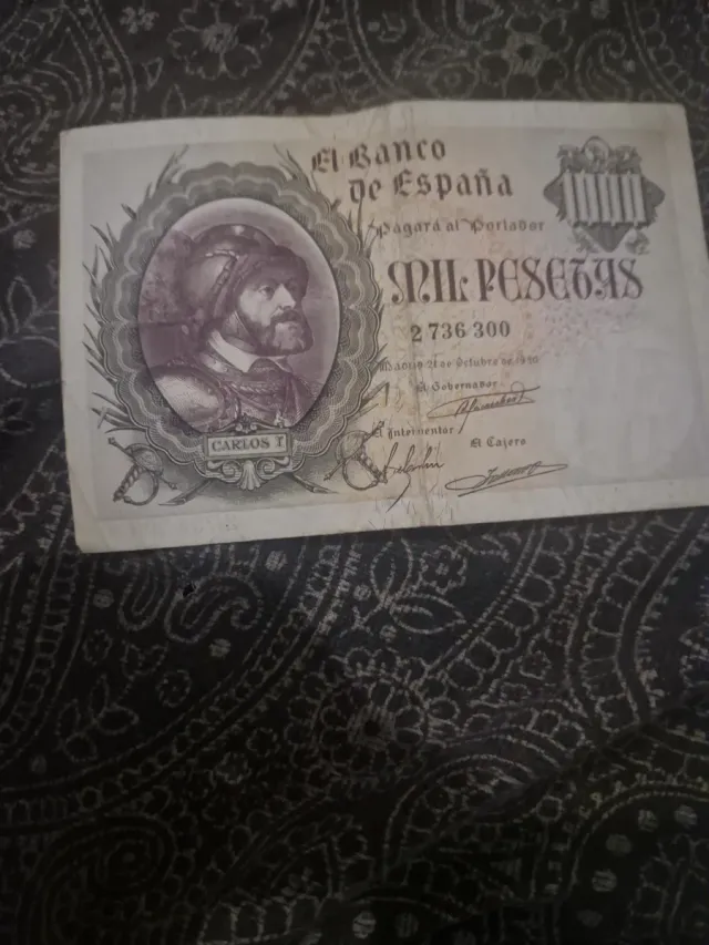 Billete 1000 Pesetas Banco de España Carlos I
