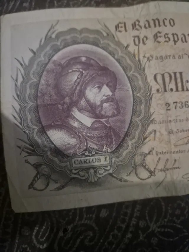 Billete 1000 Pesetas Banco de España Carlos I