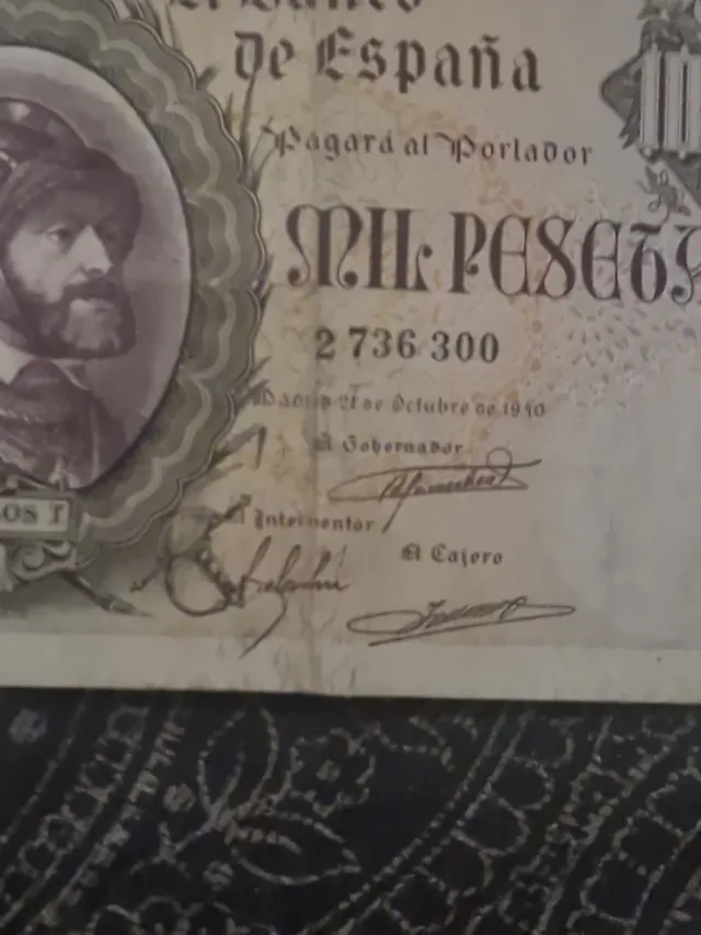 Billete 1000 Pesetas Banco de España Carlos I