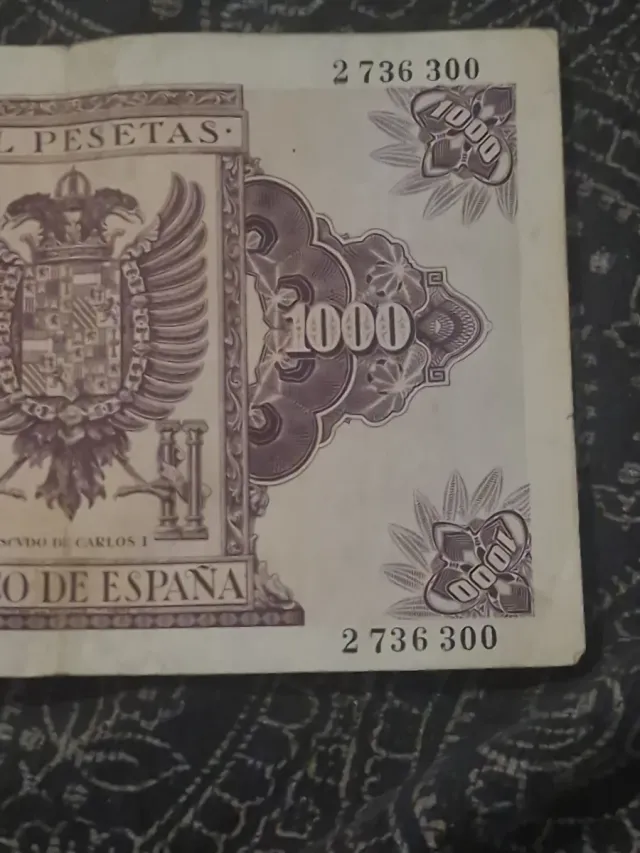 Billete 1000 Pesetas Banco de España Carlos I