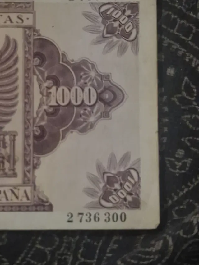 Billete 1000 Pesetas Banco de España Carlos I