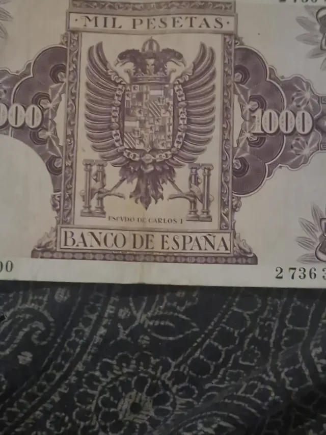 Billete 1000 Pesetas Banco de España Carlos I
