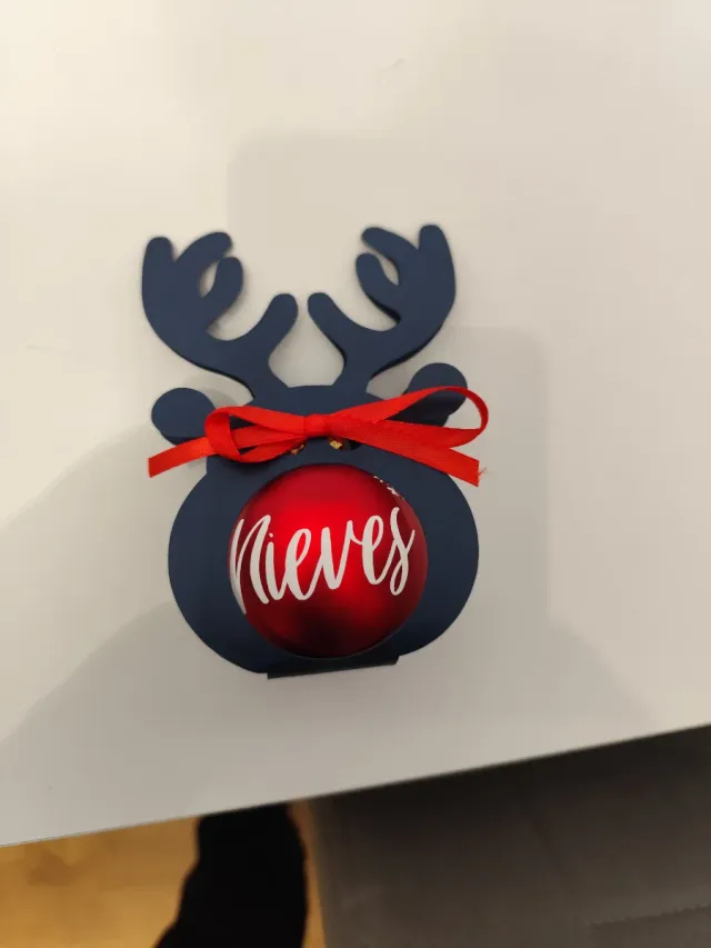 Bolas de Navidad Reindeer con Nombre