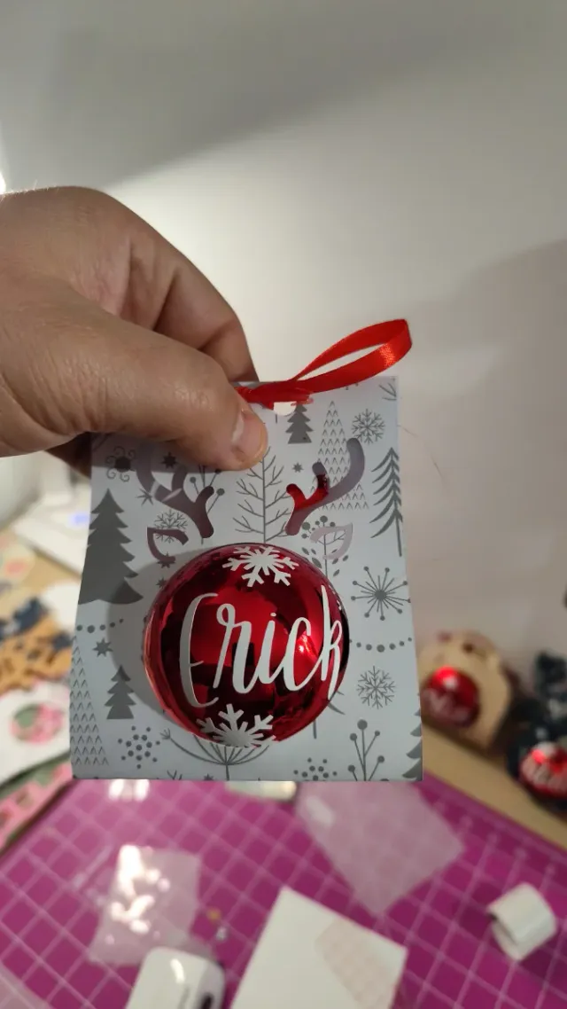 Bolas de Navidad Reindeer con Nombre