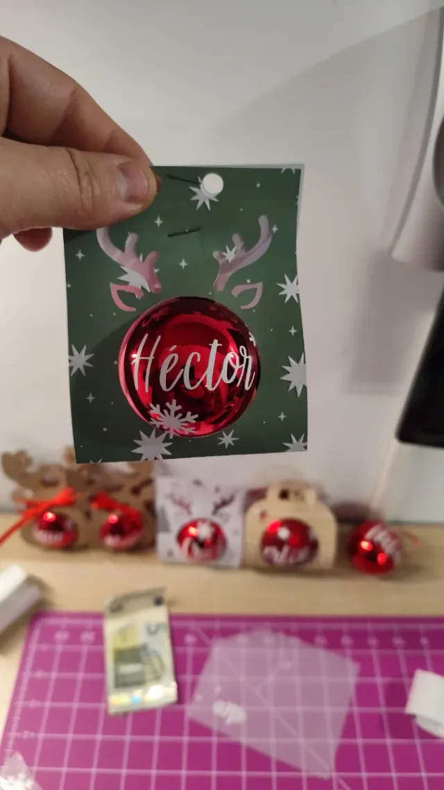 Bolas de Navidad Reindeer con Nombre