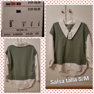 Sudadera con camisa Salsa Talla S/M