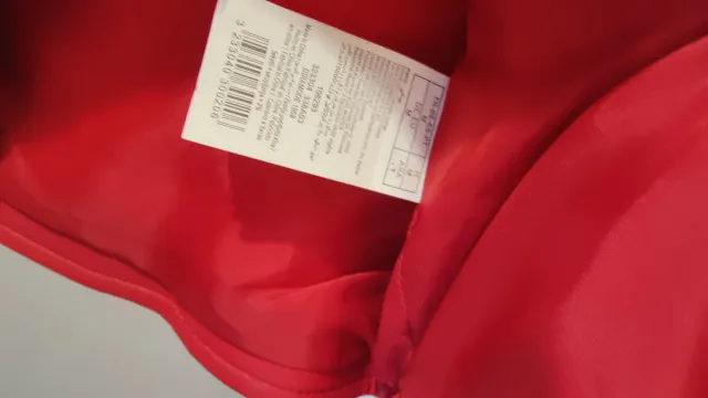 Chaqueta efecto cuero roja Pinkie