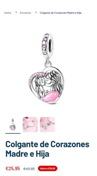 Pulsera Pandora con charms