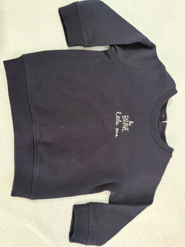 Polerita bebé azul Be Brave Little One