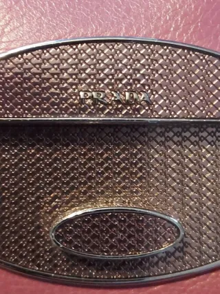 Pochette Prada Rosa con Catena Argento