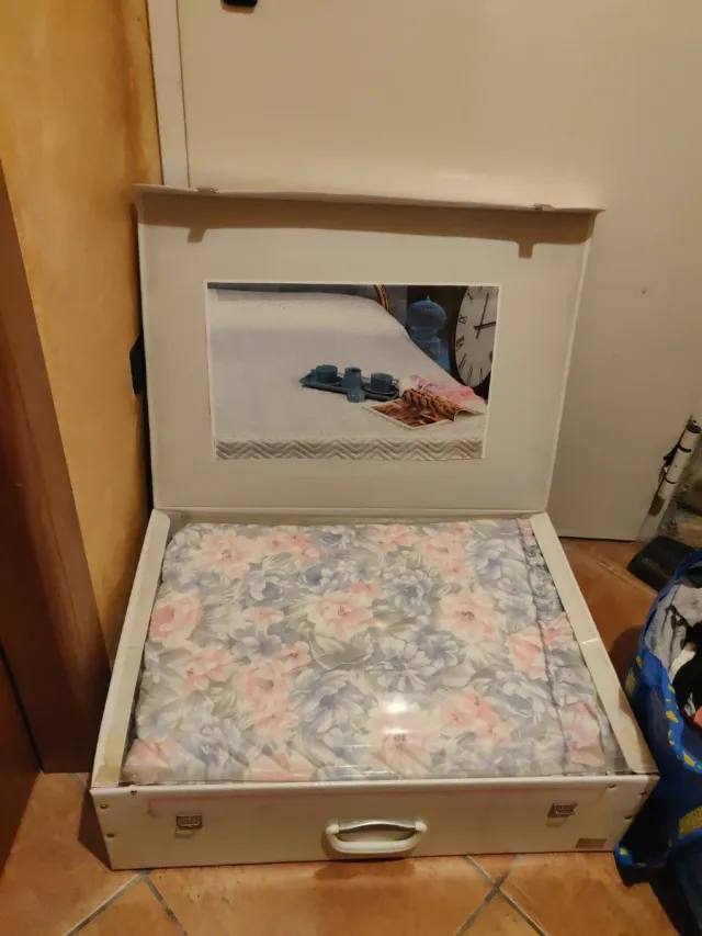 Copriletto 2 piazze beige tessuto