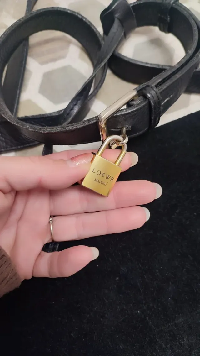 Bolso Loewe Piel Ante Negro