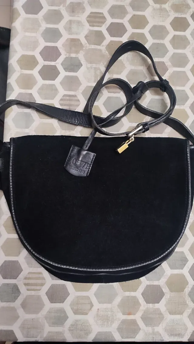 Bolso Loewe Piel Ante Negro