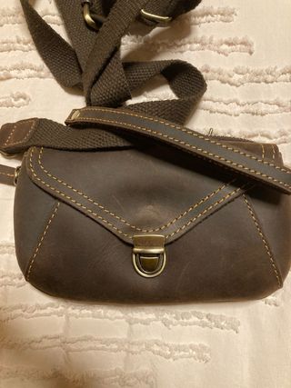 Bolso Cuero Crazy Horse Riñonera Bandolera