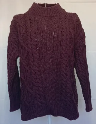 Lote 2 maglioni pesanti Stradivarius rosa/ bordeaux