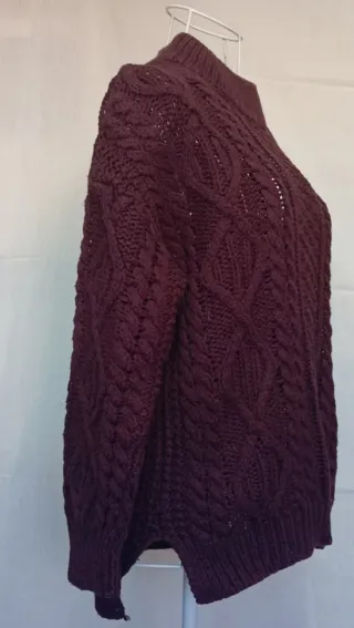 Lote 2 maglioni pesanti Stradivarius rosa/ bordeaux