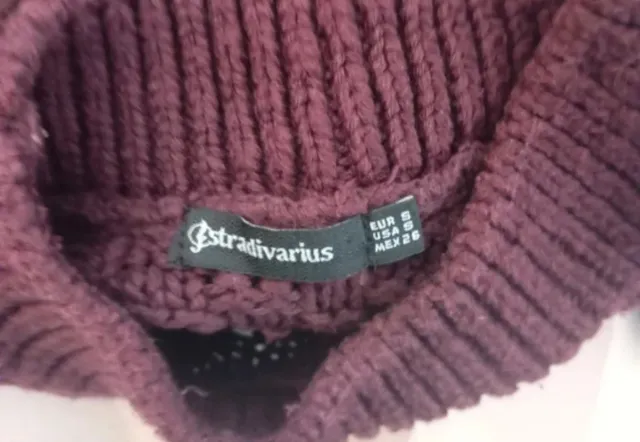 Lote 2 jerséis gruesos  Stradivarius rosa/ burdeos