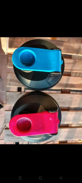 Set 2 Shaker Plastica Blu/Rosso