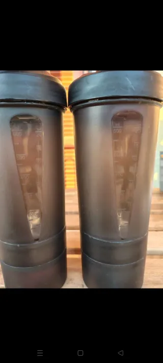 Set 2 Shaker Plastica Blu/Rosso