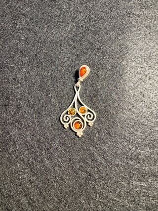 Colgante Plata y Ámbar