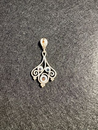 Colgante Plata y Ámbar