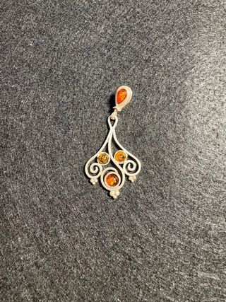 Colgante Plata y Ámbar