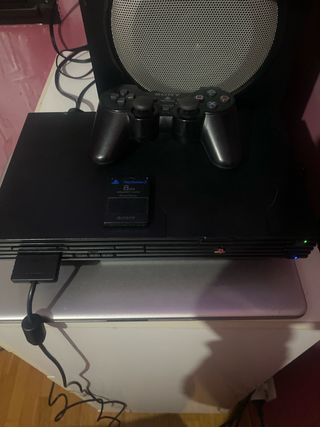 Consola PS2 Sony Negra + Mando + Memory Card