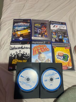 Consola PS2 Sony Negra + Mando + Memory Card