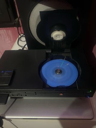 Consola PS2 Sony Negra + Mando + Memory Card