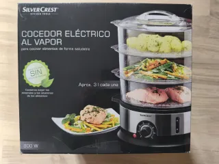 Silver Crest Cocedor Eléctrico Vapor 800W